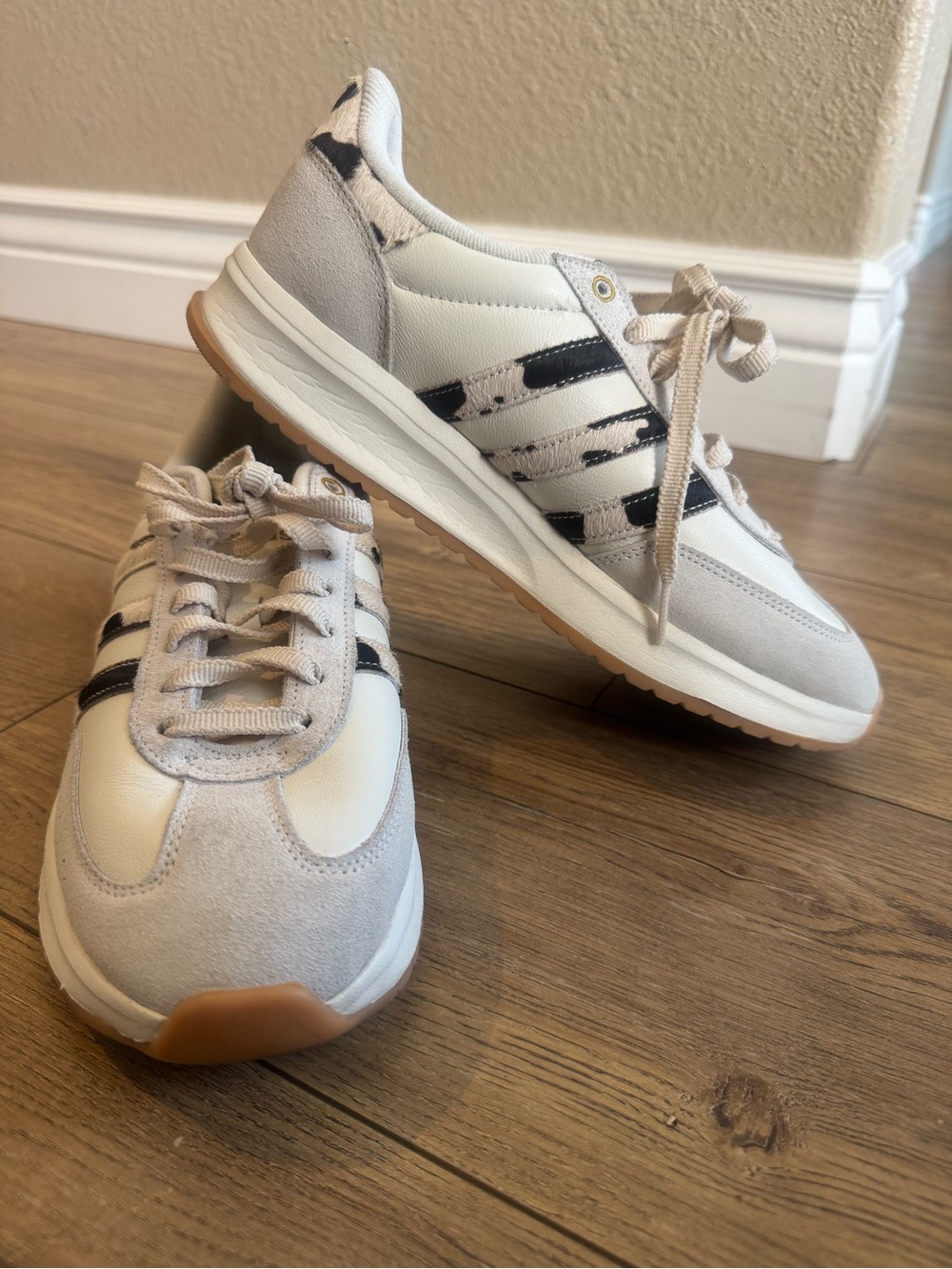 Adidas Pony Hair cow print sneakers women’s